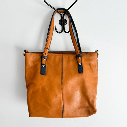 BRADLEY - Tan Faux Leather Shoulder Bag