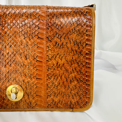 GLORIA - Vintage Snakeskin Shoulder Bag