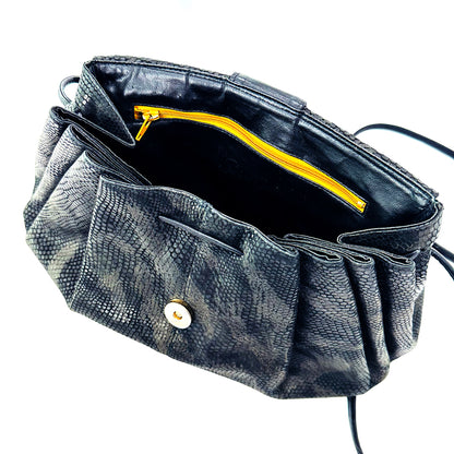AGATHA -  Snakeskin Leather Shoulder Bag
