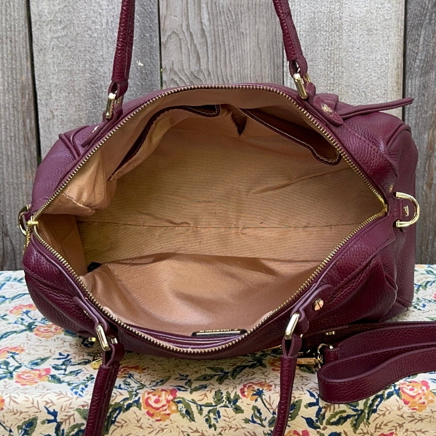 Burgundy Oradelphine Top Handle Doctor's Bag