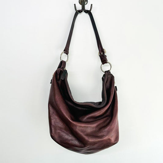 MARLEY - Brown Leather Hobo Bag