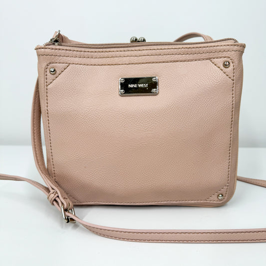 NINA - Pink Pebbled Shoulder Bag