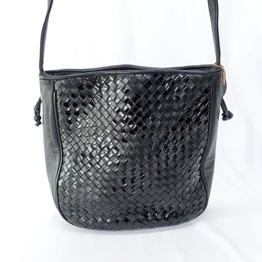 CHRISSY - Vegan Woven Leather Shoulder bag