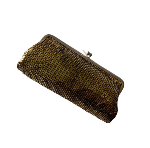 Gold Mesh Kiss Clasp