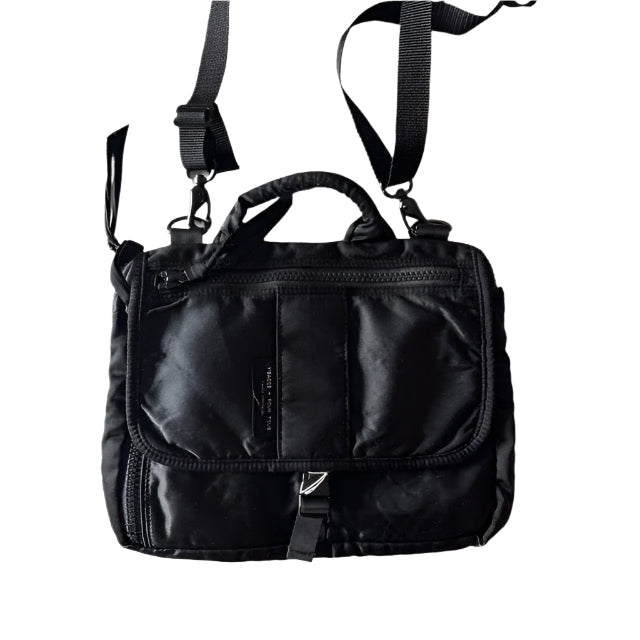 Black Satin Plush Bag