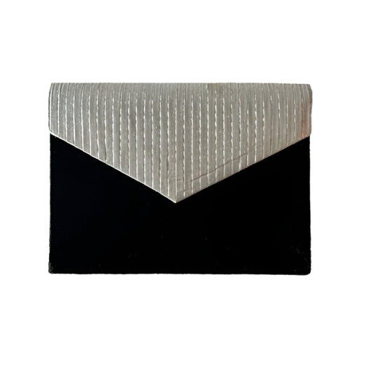 Lord&Taylor Black Velvet Clutch