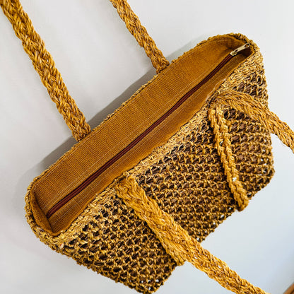 BETTY Vintage Natural Fiber Tote Bag