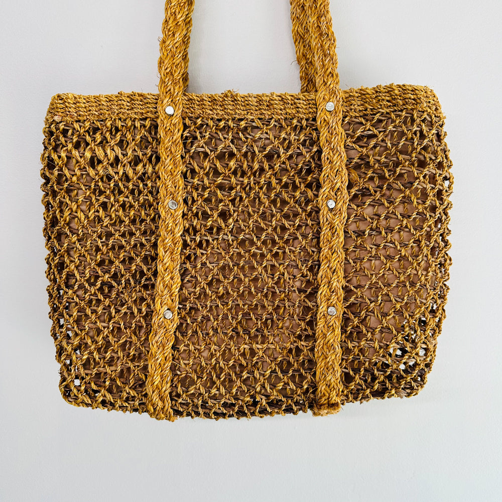 BETTY Vintage Natural Fiber Tote Bag