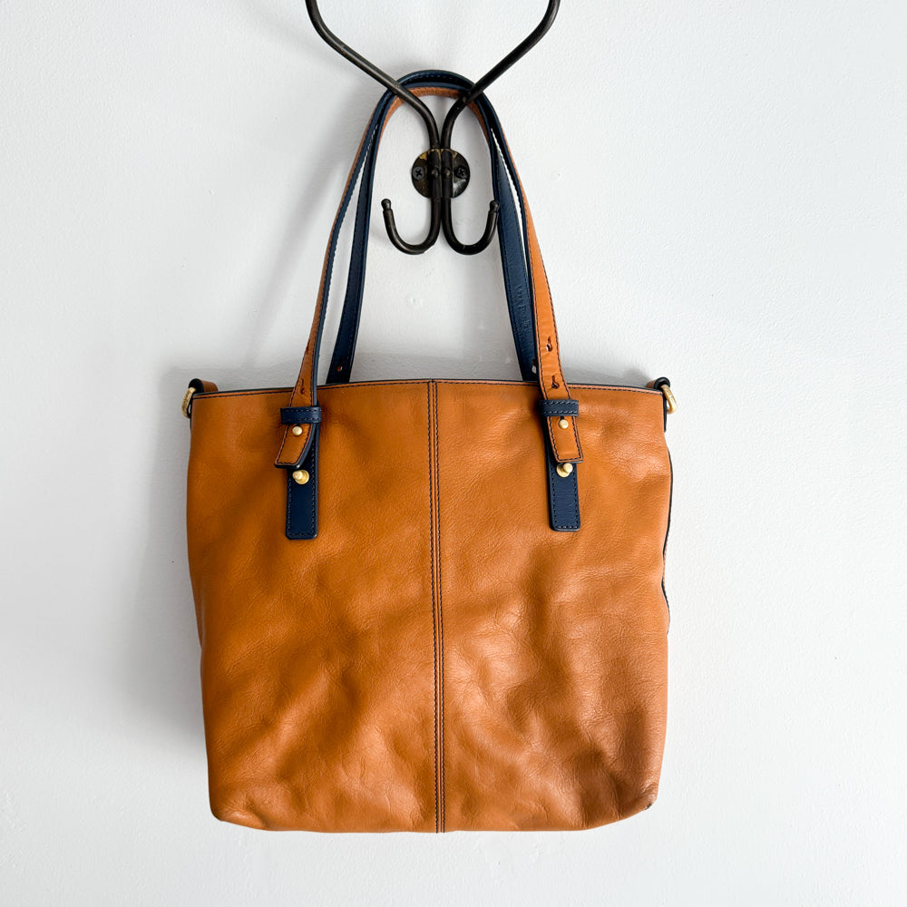 BRADLEY - Tan Faux Leather Shoulder Bag