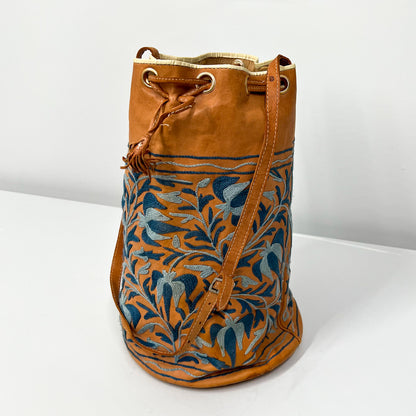 DELIAH - Embroidered Leather Backpack