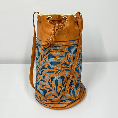 DELIAH - Embroidered Leather Backpack