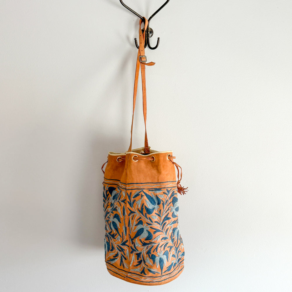 DELIAH - Embroidered Leather Backpack