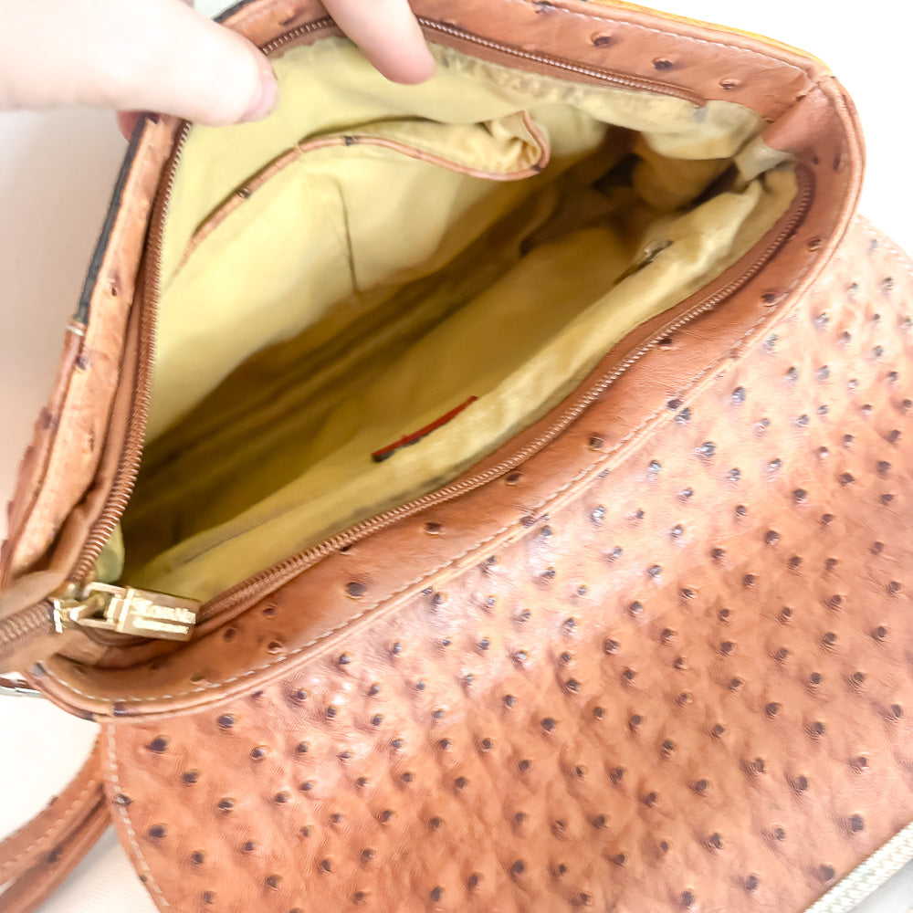 Mona Mia Collezione Ostrich Clutch