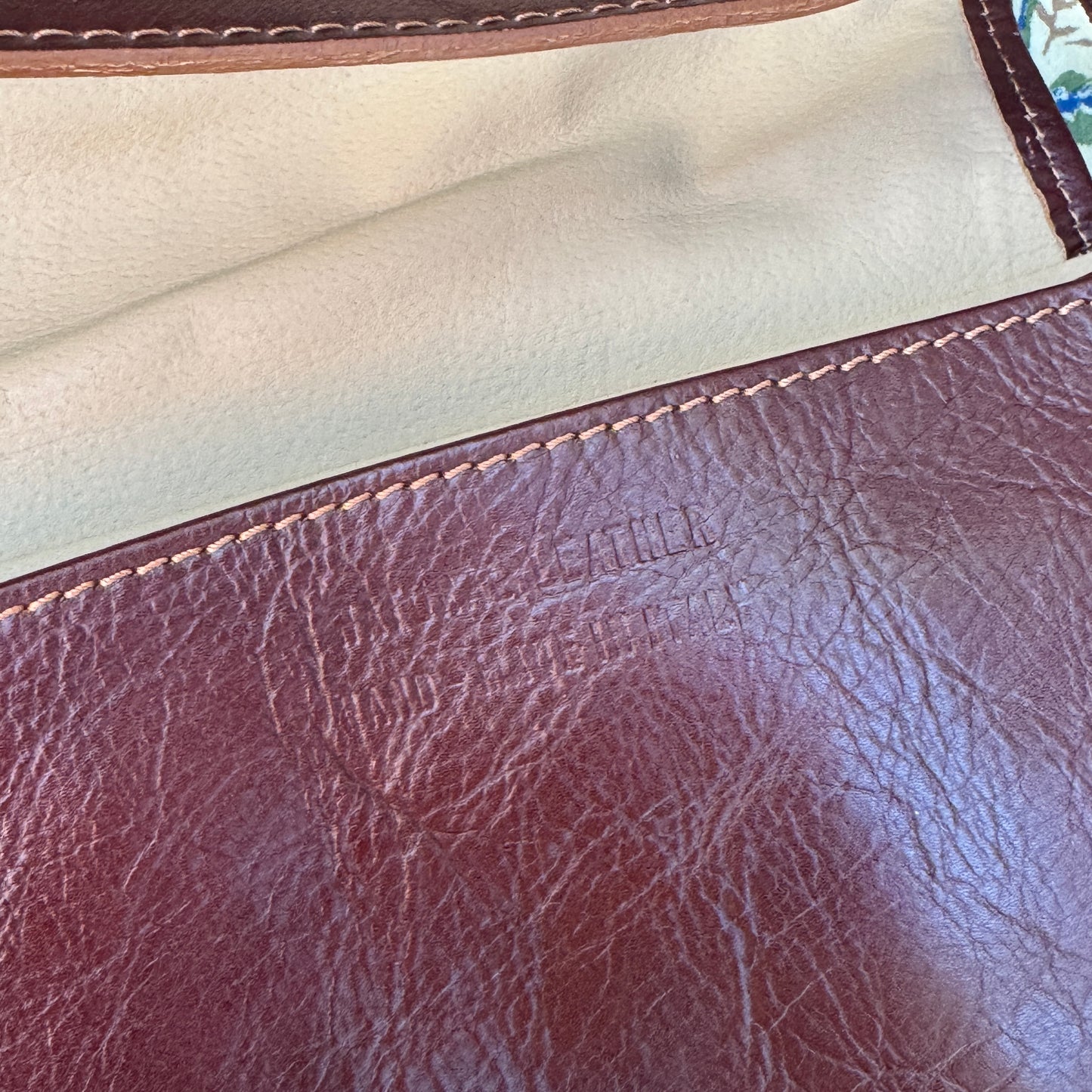 Burgundy Italian Leather Crossbody Vera Pelle