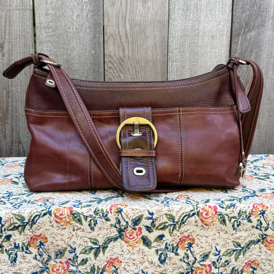 Y2K Vintage Etienne Aigner Pebbled Leather Shoulder Bag