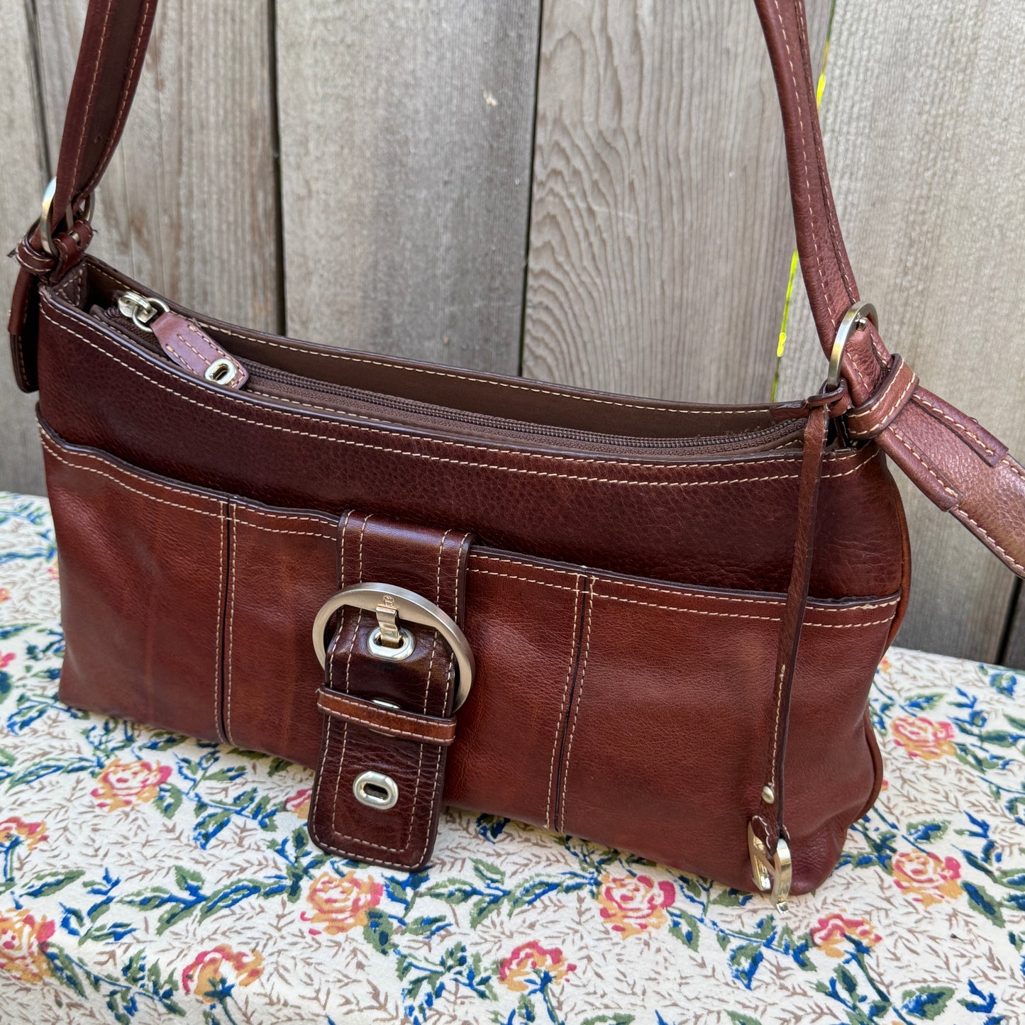 Y2K Vintage Etienne Aigner Pebbled Leather Shoulder Bag