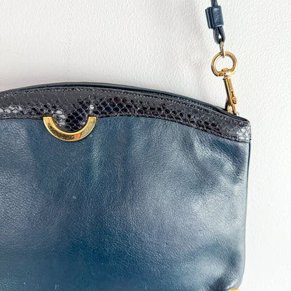 JANET - Navy Blue Vintage Clutch