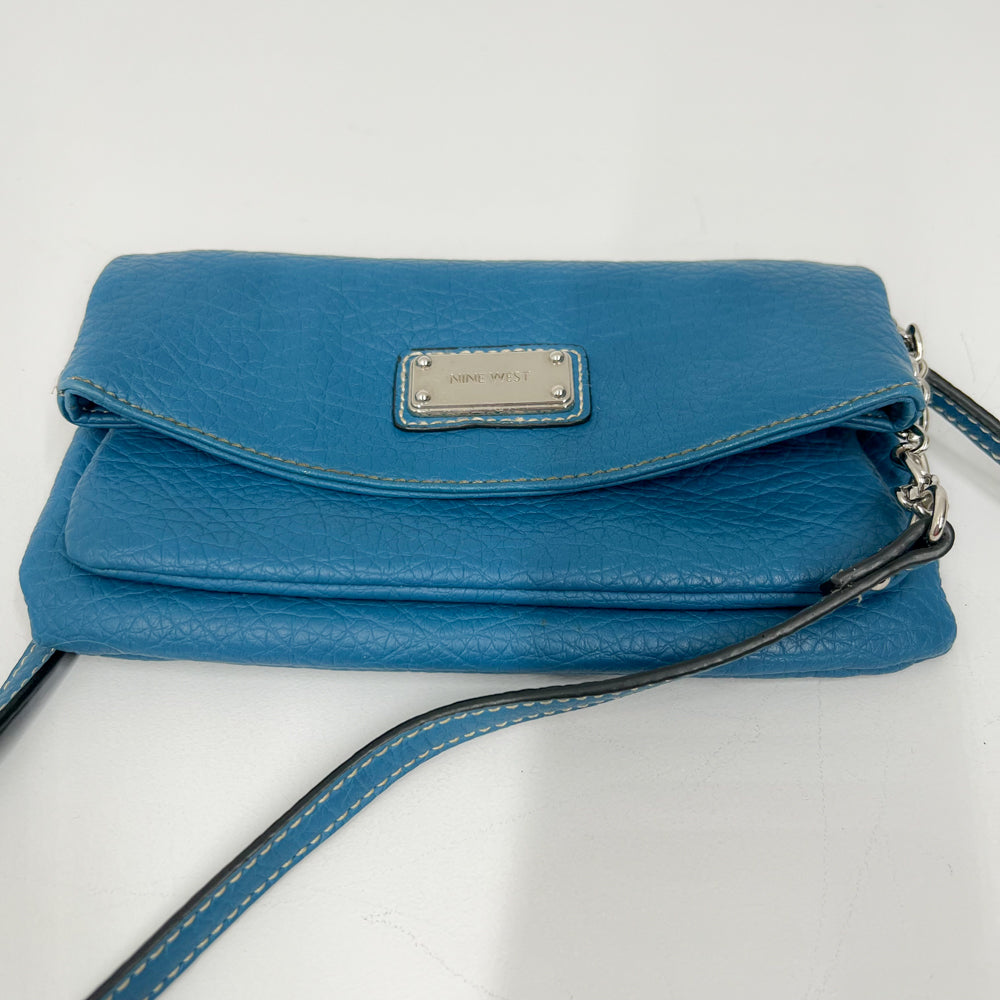 PAOLA - Nine West Blue Vegan Clutch