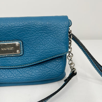 PAOLA - Nine West Blue Vegan Clutch