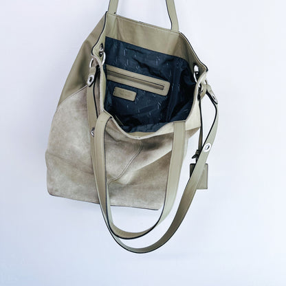 VICKY - Genuine Leather Grey Shoulder Bag